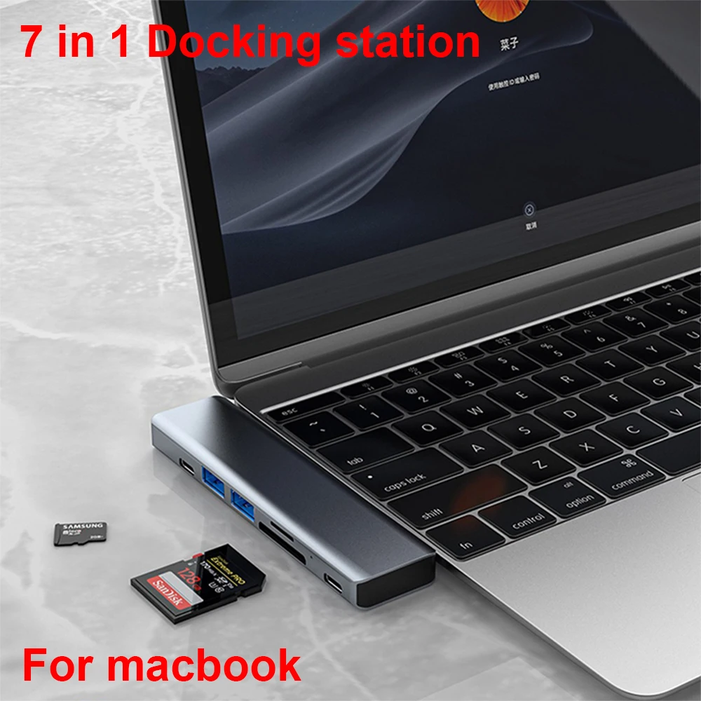 ΠΠΎΠΊ-ΡΡΠ°Π½ΡΠΈΡ 7 Π² 1, Π°Π΄Π°ΠΏΡΠ΅Ρ USB C Π΄Π»Ρ Macbook, ΡΠΎΠ²ΠΌΠ΅ΡΡΠΈΠΌΡΠΉ Ρ HDMI-ΡΠΎΠ²ΠΌΠ΅ΡΡΠΈΠΌΡΠΌ ΡΡΡΡΠΎΠΉΡΡΠ²ΠΎΠΌ ΡΡΠ΅Π½ΠΈΡ ΠΊΠ°ΡΡ USB 3.0 SD TF Π΄Π»Ρ MacBook Pro Air ΠΠΎΠΊ-ΡΡΠ°Π½ΡΠΈΡ 7 Π² 1, Π°Π΄Π°ΠΏΡΠ΅Ρ USB C Π΄Π»Ρ Macbook, ΡΠΎΠ²ΠΌΠ΅ΡΡΠΈΠΌΡΠΉ Ρ HDMI-ΡΠΎΠ²ΠΌΠ΅ΡΡΠΈΠΌΡΠΌ ΡΡΡΡΠΎΠΉΡΡΠ²ΠΎΠΌ ΡΡΠ΅Π½ΠΈΡ ΠΊΠ°ΡΡ USB 3.0 SD TF Π΄Π»Ρ MacBook Pro Air