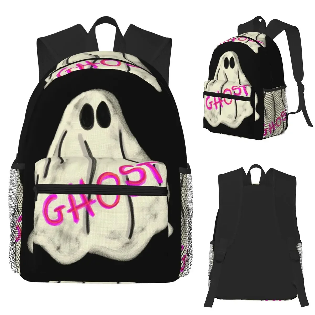 

Студенческий рюкзак Ghost, школьная сумка, походный дорожный рюкзак для мальчиков и девочек, сумка для книг, сумки на плечо