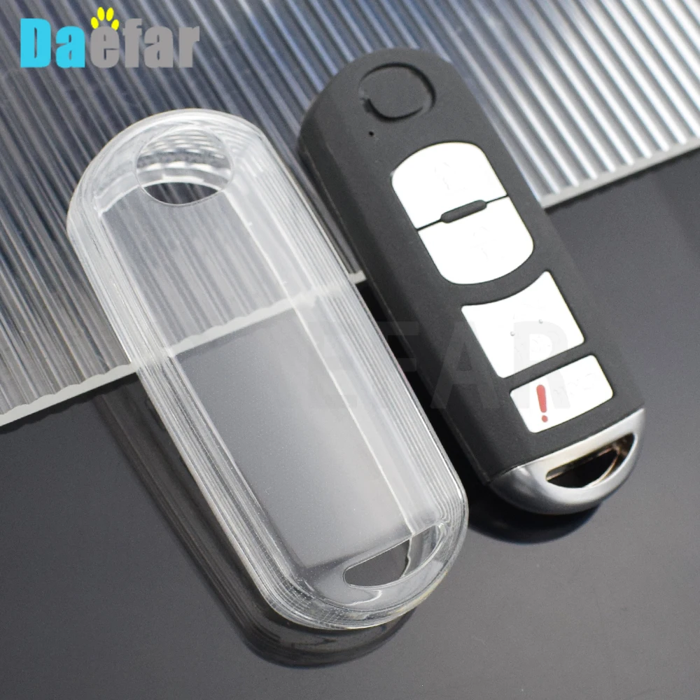 New Transparent Car Key Case for Mazda 2 3 6 Atenza Axela Demio CX-5 CX5 CX-3 CX7 CX-9 2015 2016 2017 2018 2019 Key Cover