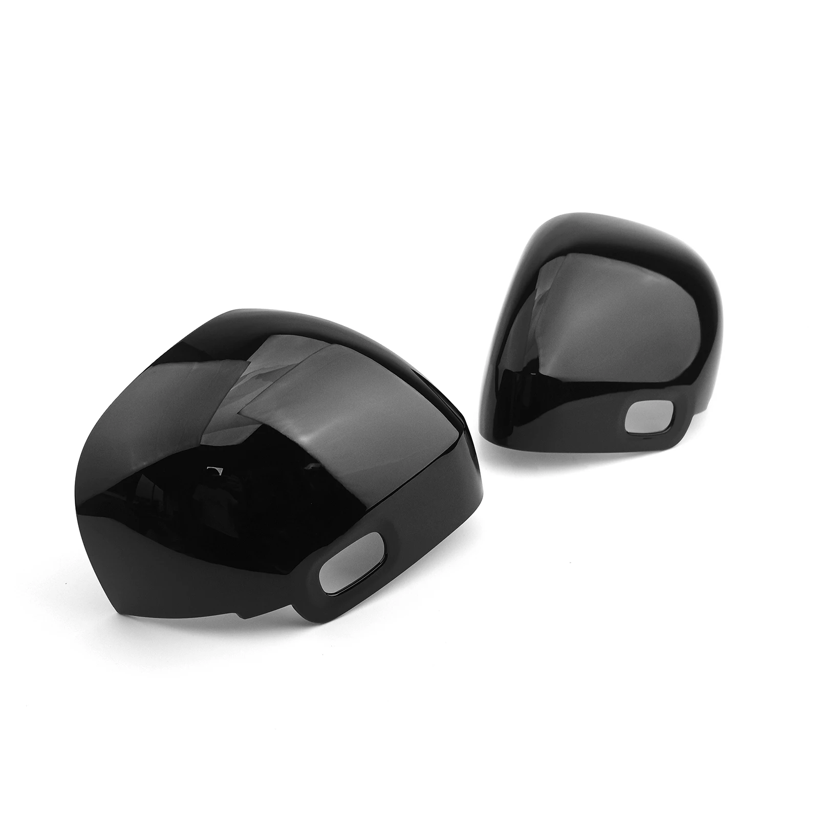 Carbon Fiber Bright Black Exterior Side Rearview Mirror Cover Trim For Hyundai Staria 2021 2022 2023