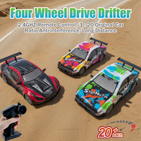 AE86 Remote Control Car Racing Toy for Kids 1:20 Scale 4WD High-Speed GTR Electric Drift RC Car Gift for Boys Girls Summer Play