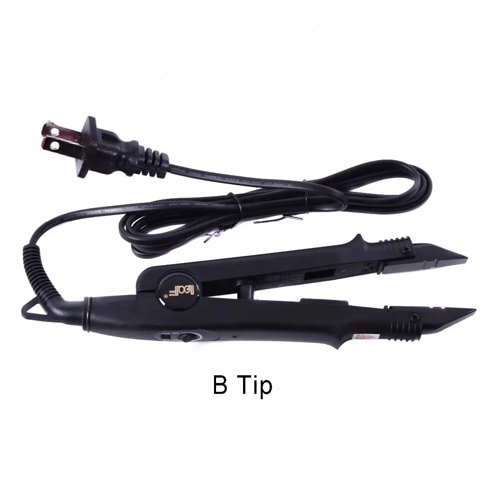 Adjustable Temperature Professional Hair Extension Fusion Iron Heat Connector Wand Iron Melting Tool+US outlet