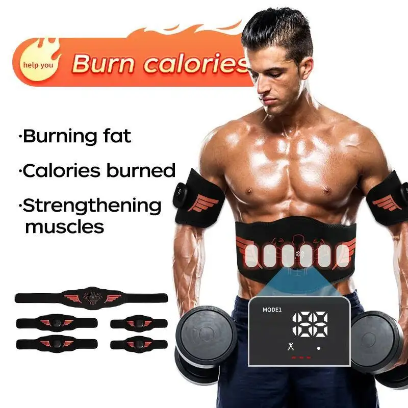 

Smart Muscle Stimulator EMS Abdominal Trainer Belt Body Massager Abs Muscle Toner For Waist Arm Leg Weight Loss Fitness Training