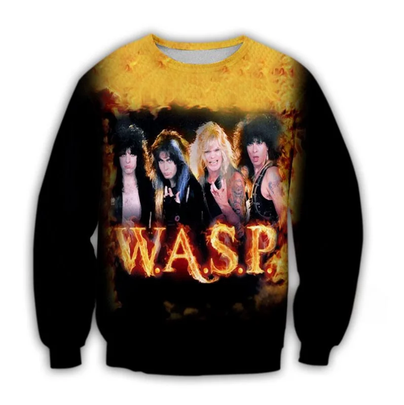 Popular W.A.S.P Rock Casual Sweatshirt 3D Print T-shirt Men/Women Long Sleeve Tee Shirt Summer Fashion Hip Hop Y2k Tops