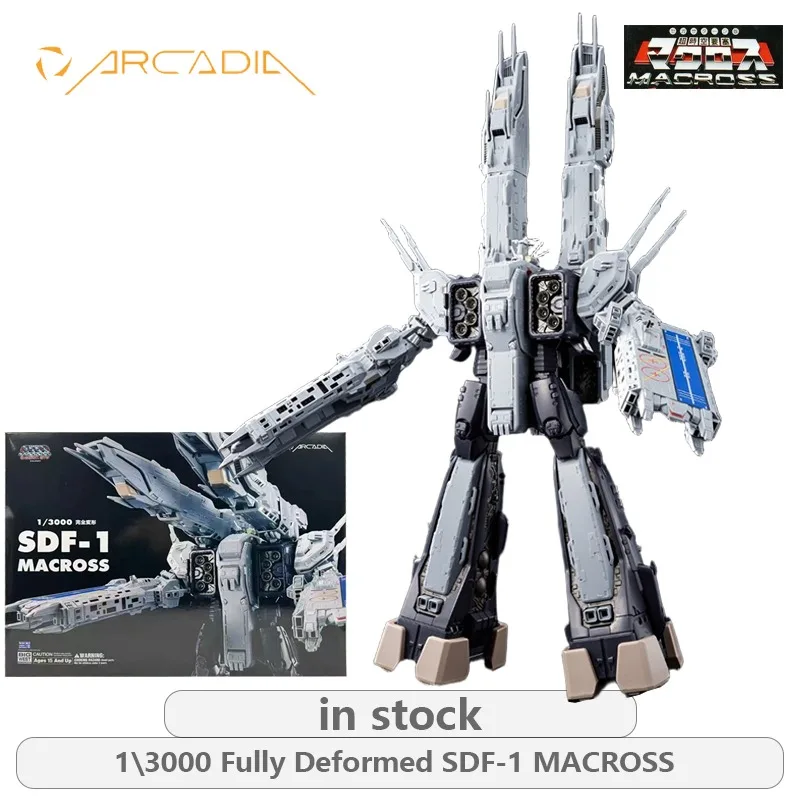 ARCADIA オリジナル ロボテック: マクロス サーガ シリーズ 1/3000 完全変形 SDF-1 マクロス アクションフィギュア モデルおもちゃ ギフト 男の子向け