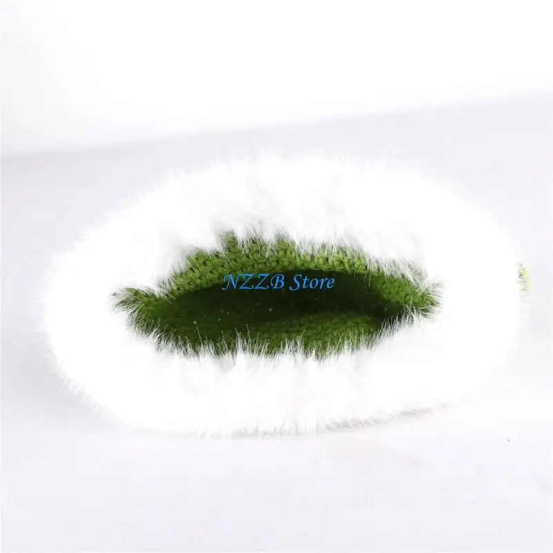 

T21F Winter Devil Horn Plush Hat Warm Beanie Winter Pullover Cap for Womens Girl