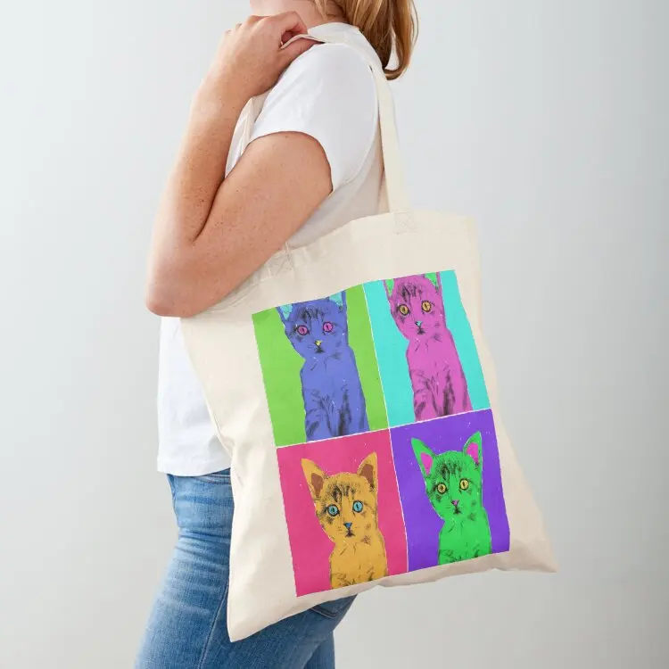 

WARHOL CAT Tote Bag shoping bag Handbags tote bags cloth bags custom tote bag