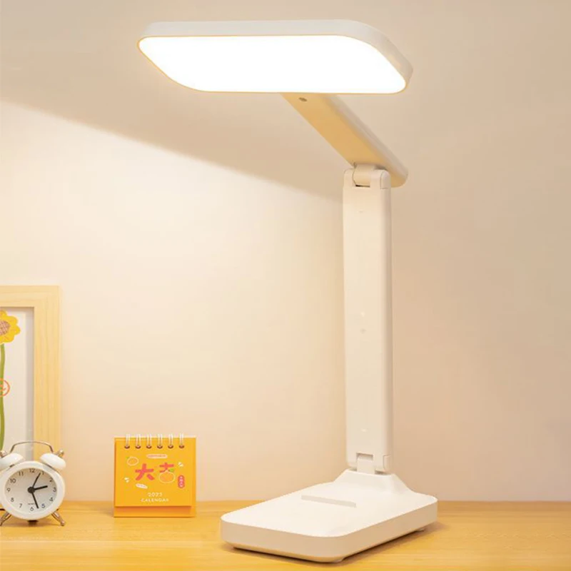Pop LED Desk Lamp 3 Levels Dimmable Touch Night Light USB Rechargeable Eye Protection Foldable Table Lamp For Bedroom Bedside De
