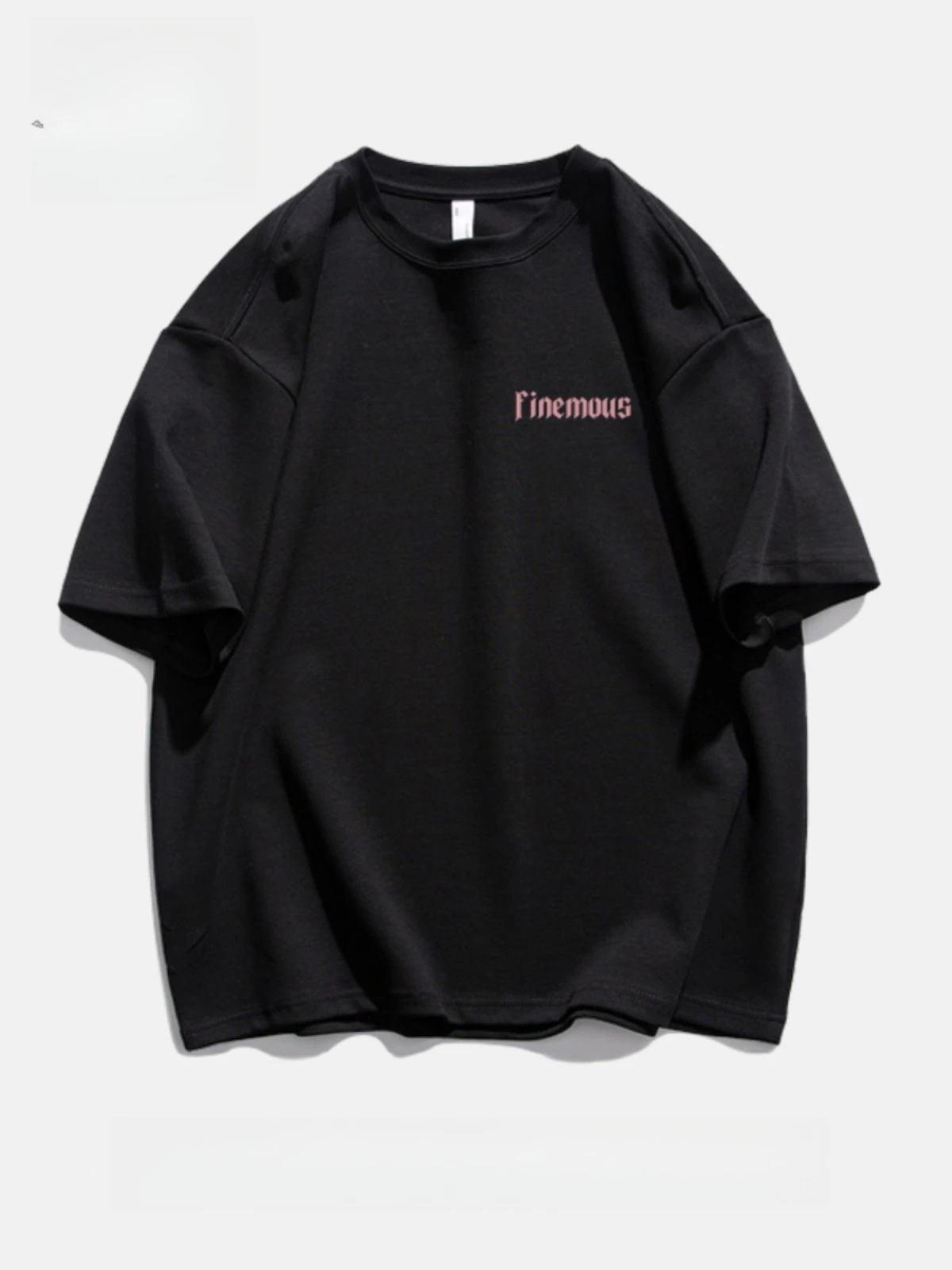 

Motorcycle Retro Summer Pure Cotton T-Shirt Boys High Street Loose Top Trendyy Letter Printed T-Shirt Casual