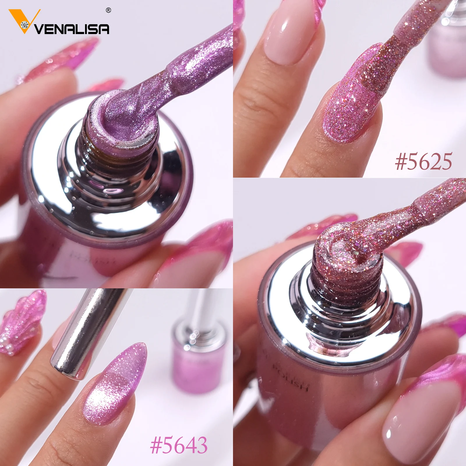 10 ml * 1 pc Venalisa vernis à ongles Hema gratuit TPO couleur libre diamant étincelle aimant 10DCat Gel pour les yeux tremper UV LED vernis Gel Kit