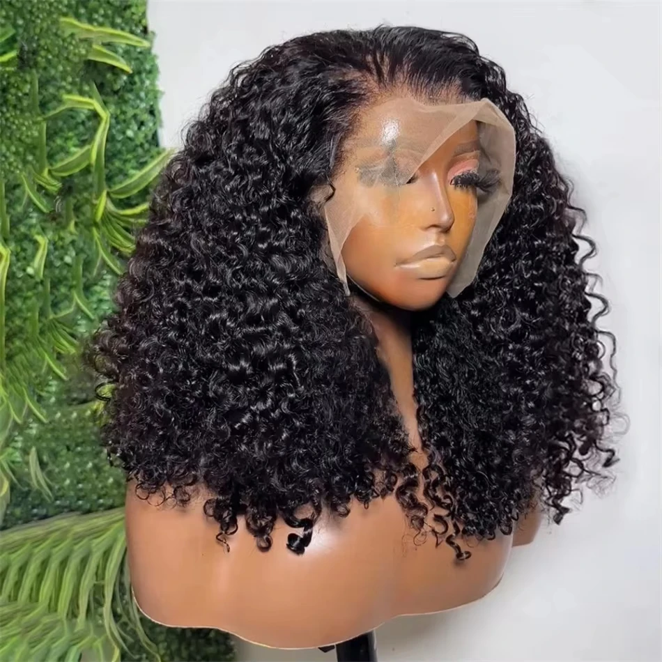 

200% Плотность Боб Парики 13x4 Объемная Волна Кружева Фронтальный Парик Бразильские 100% Человеческие Волосы Парики Прозрачные Свободные Волнистые Парики Шнурка Для Женщин