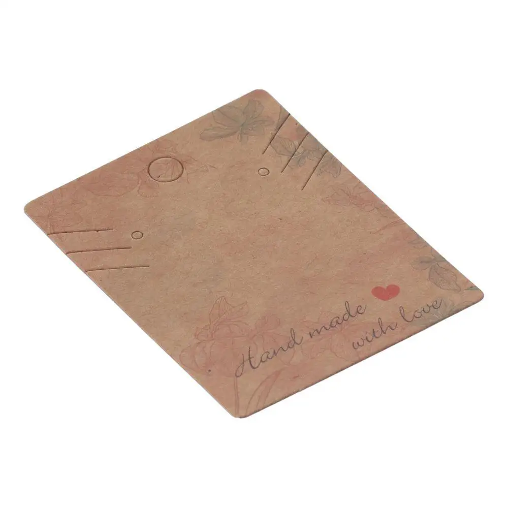 Card Paper Flower Patterns Display Cards Flower Patterns Brown Necklace Display Cards Cardboard Display Hanging Cards