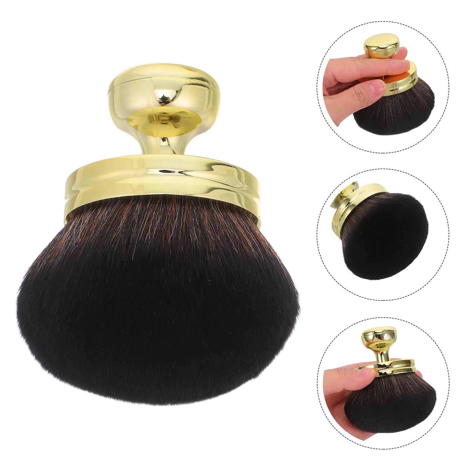 Multifunctional Mushroom Head Brush Short Handle Travel Size Soft Bristles Powder Blush Face Makeup Brush Facial Brushes