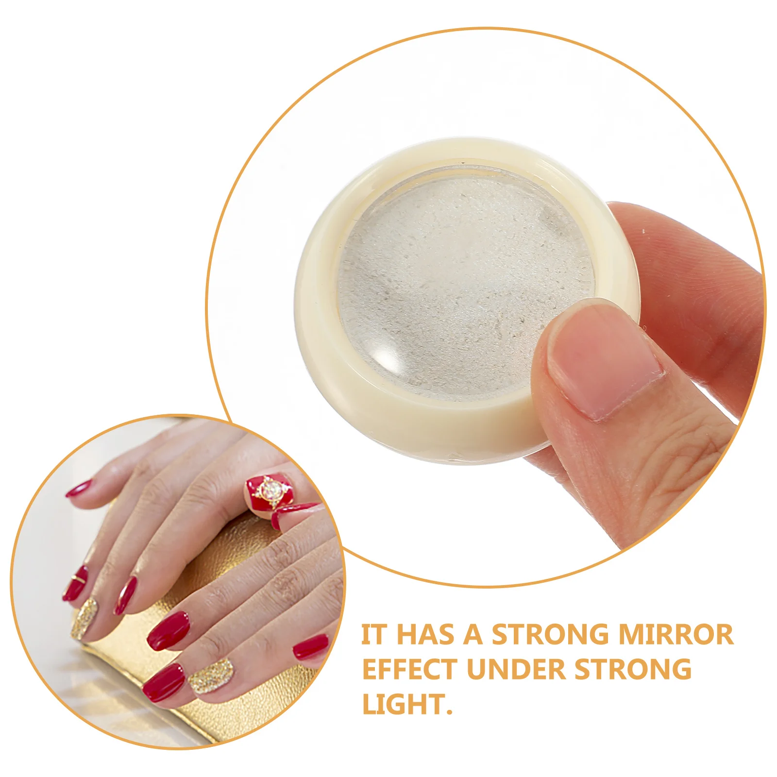 4 sets effen nagelpoeder creatief spiegeleffect DIY manicure decoraties glitterpoeder voor nagels holografische nagelkunst