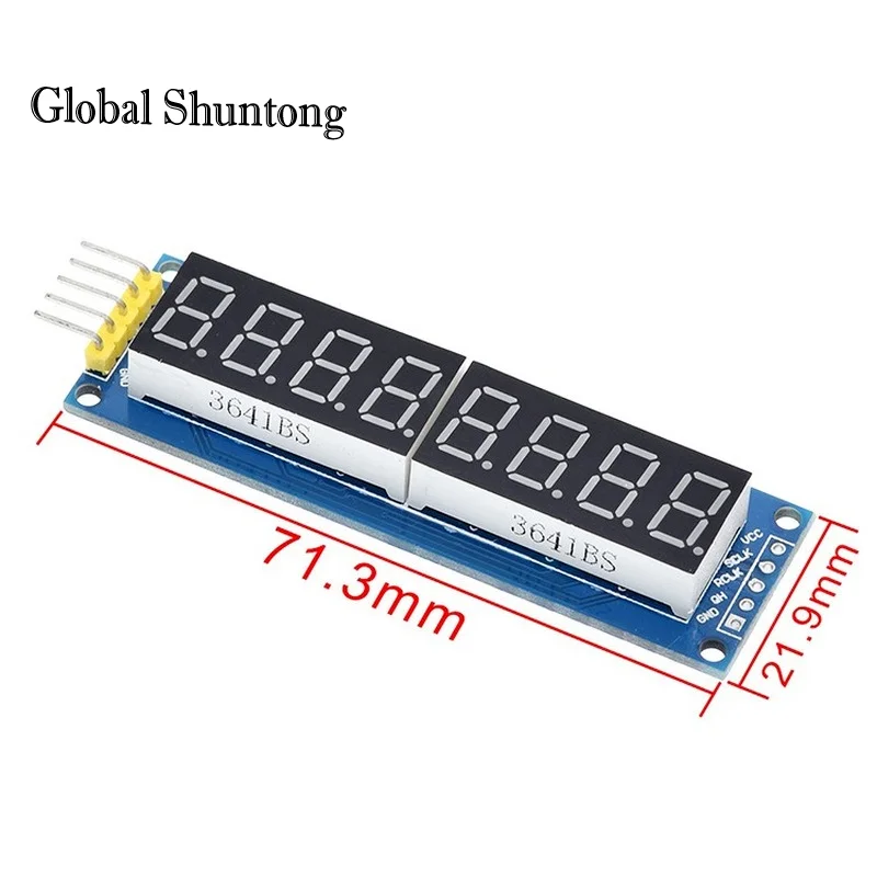 TM1638 moduł TM1637 4 wyświetlacz klucza do AVR Arduino MAX7219 cyfrowy świetlówka LED 8-Bit 74HC595