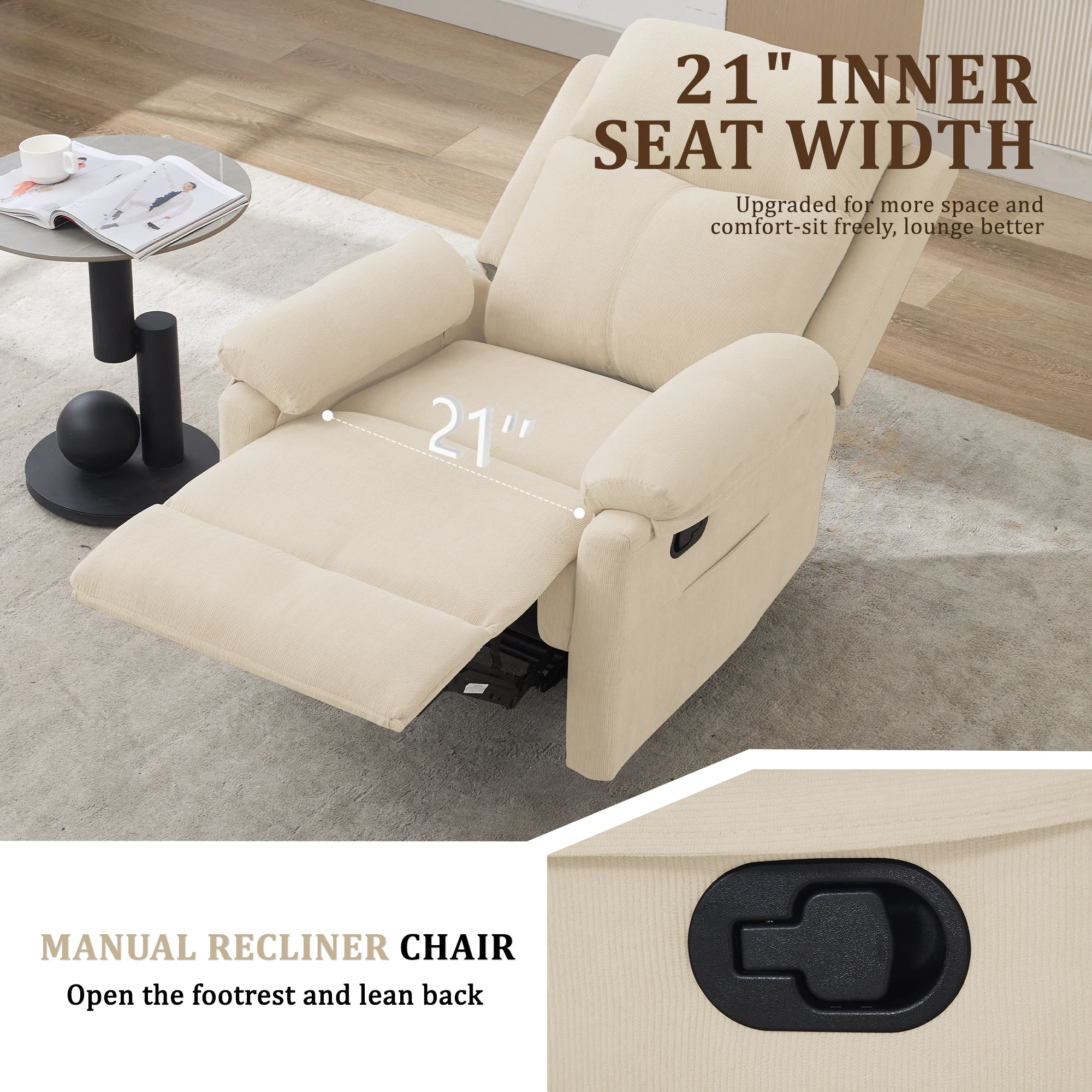 كرسي كورسير صغير يدوي كرسي مريح للمساحات الصغيرة لغرفة المعيشة وغرفة النوم وسلك قصير #6