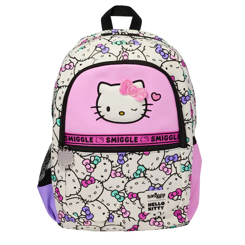 Sanrio Character Peripherals Australian Smiggle Large Backpack Hellokitty Student School Bag Burden-Reducing Leisure Bag