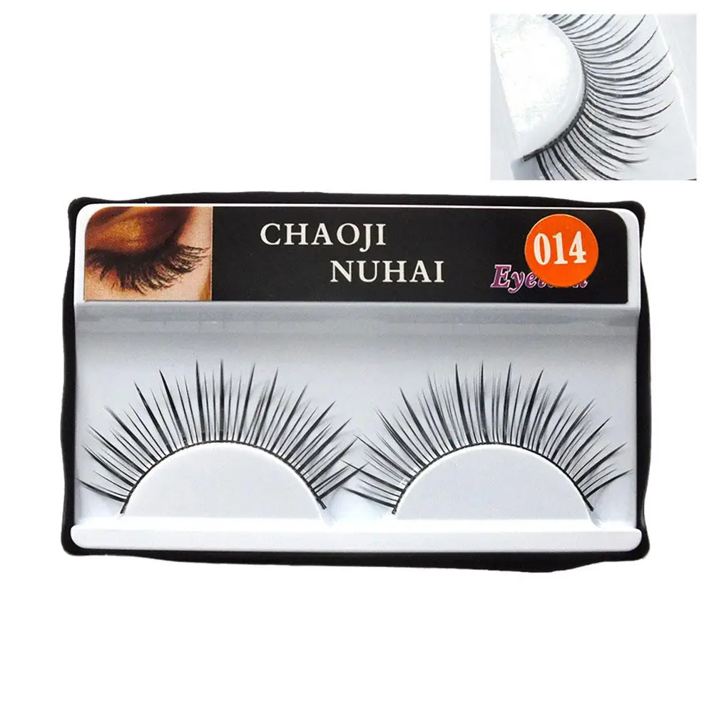 1pair 3d False Eyelashes Natural Long 3d Mink Lashes Fake Short Handmade Girls Extension Lashes Tool Soft Makeup Eyelash Fa J2u7