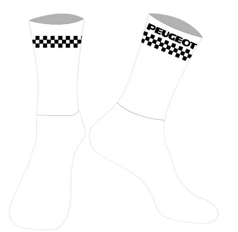 LASER CUT ONE PAIR PEUGEOTful TEAM Cycling Socks Antislip Bike Racing MITI Breathable FOR Men and Women