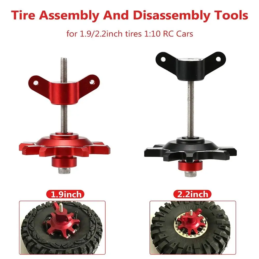 1.9 2.2 Wheels Beadlock Wheel Rims Hub Assemble Remove Tools for 1/10 Crawler Car Traxxas TRX4 TRX6 Axial SCX10 TF2 Capra Parts