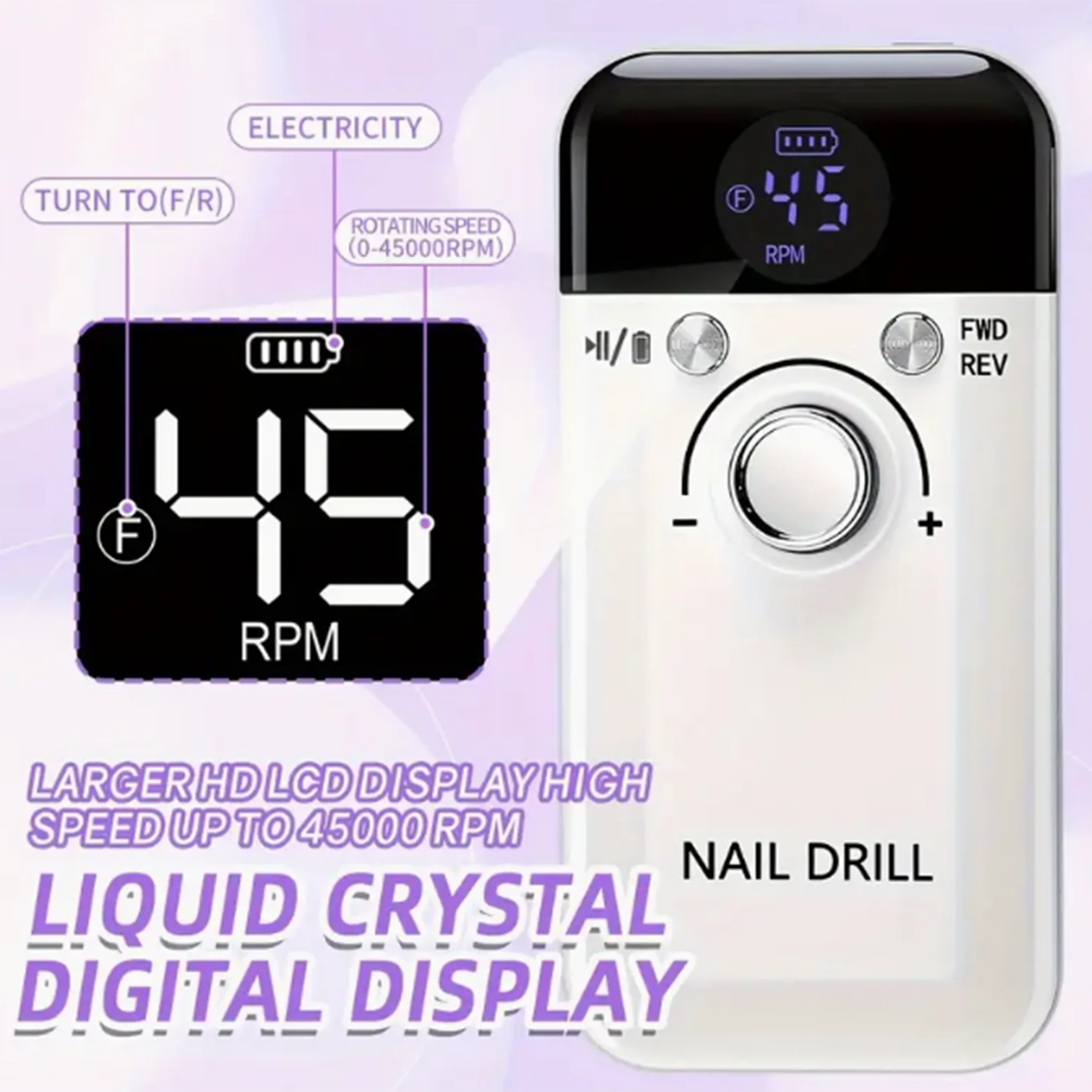 Nail polisher | nail polishing and nail removal dual function plus peeling and polishing personal nail care full adaptation