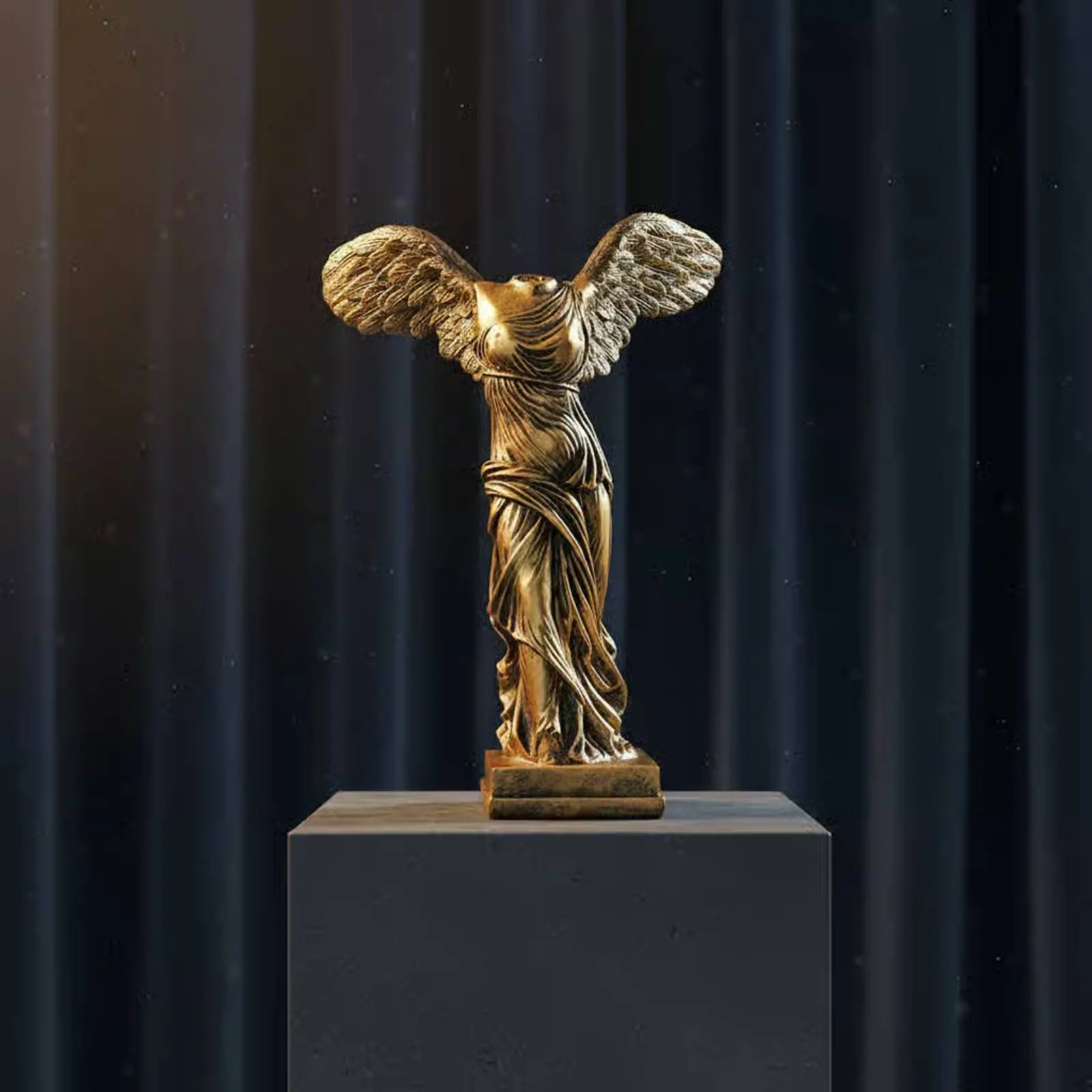 Feathered Conquest of Samothrace Statue Classical Art Decor Triumph Deity of Samothrace Reproduction Feathered Conquest Statue