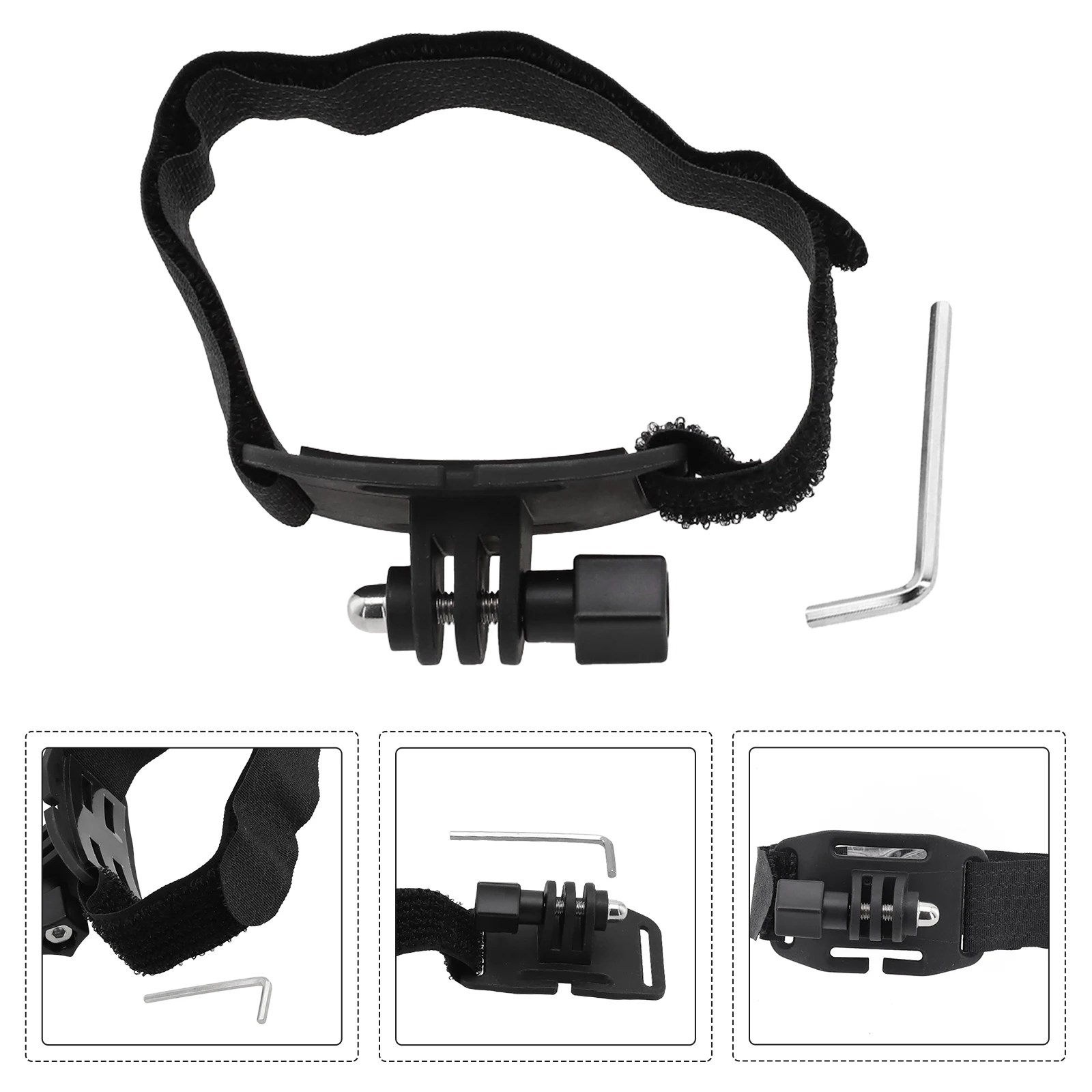 Soporte de conversión de faro delantero para casco de bicicleta, soporte de lámpara de antorcha para accesorio adaptador de interfaz de cámara GoPro