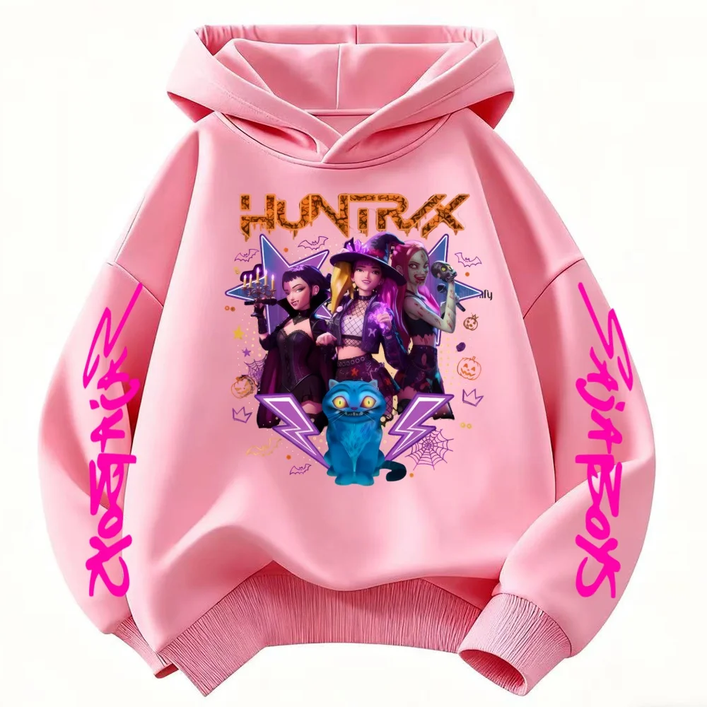 

Коллекция осень-зима - Детская толстовка с капюшоном KPOP Demon Hunter - Повседневная одежда для активного отдыха - Подарок для детей от 3 до 12 лет