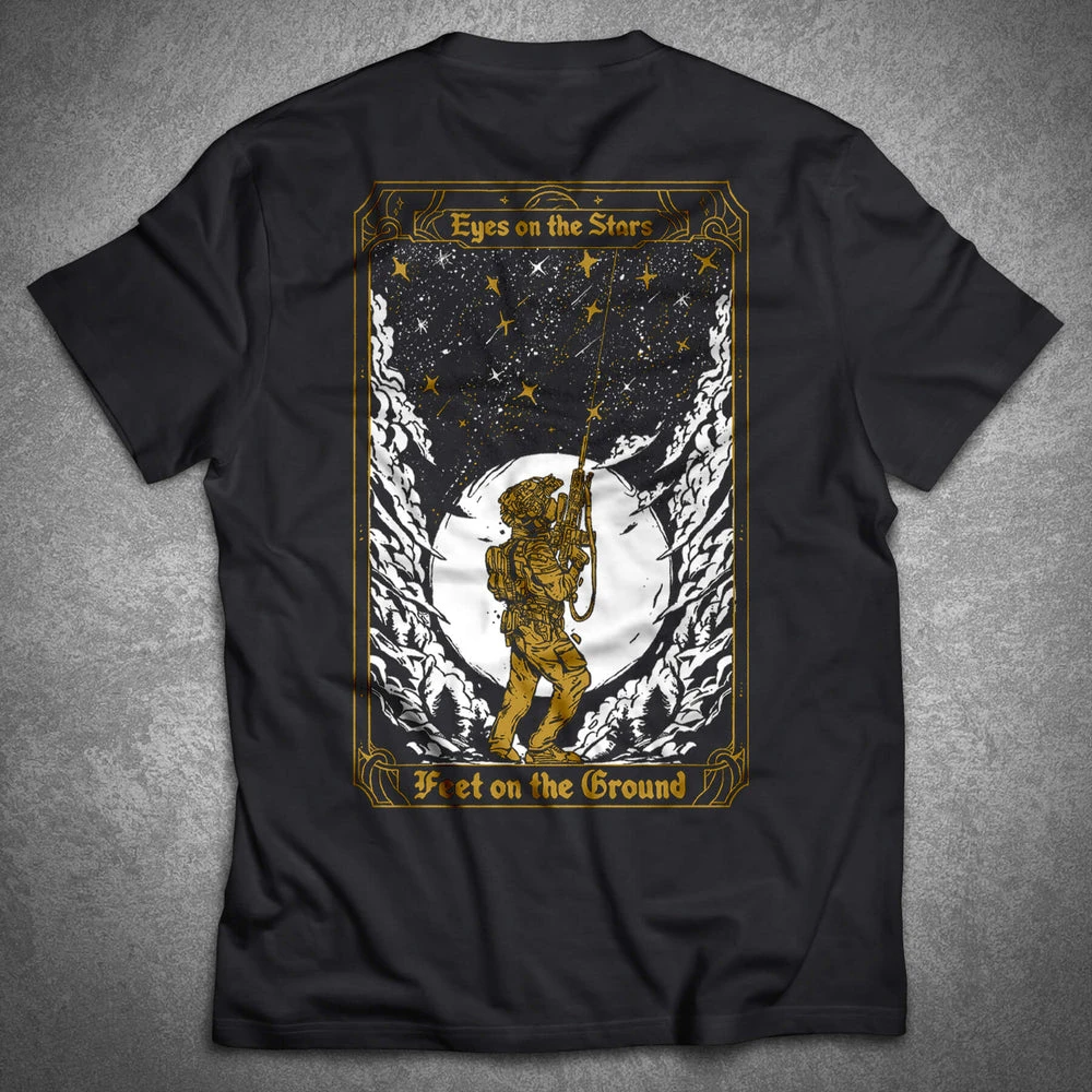 2026 Summer Tactical Tarot Art Graphic Cotton Shirt for Outdoor Hobby Lovers Suitable for Both Men and Women