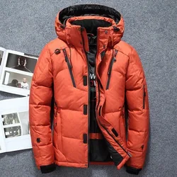 2023 New Men Down Jacket Winter Coat Short Loose Outdoor Parkas Thicken Hurricane Lamp Warm Outwear Student Trend Overcoat