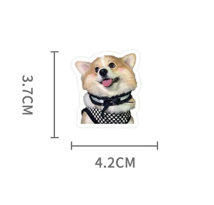 100 pieces cute puppy stickers - quirky Instagram journal dog decoration stickers