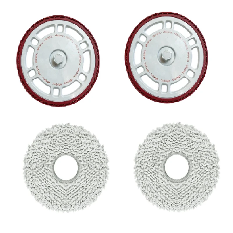 4 Pcs Rag And Mop Holder For Ecovacs T30S/T30 Pro Robot Vacuum Mop Board Cleaner Mop Kit