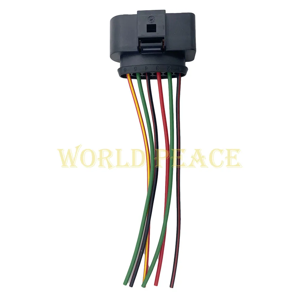 6Pin Connector Plug Harness Wires 1J0973726 For VW AUDI Fuel Pump Control Module