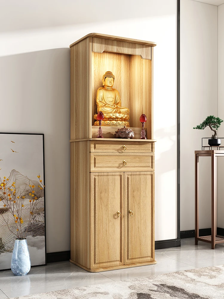 

New Chinese style God of Wealth Platform Cabinet