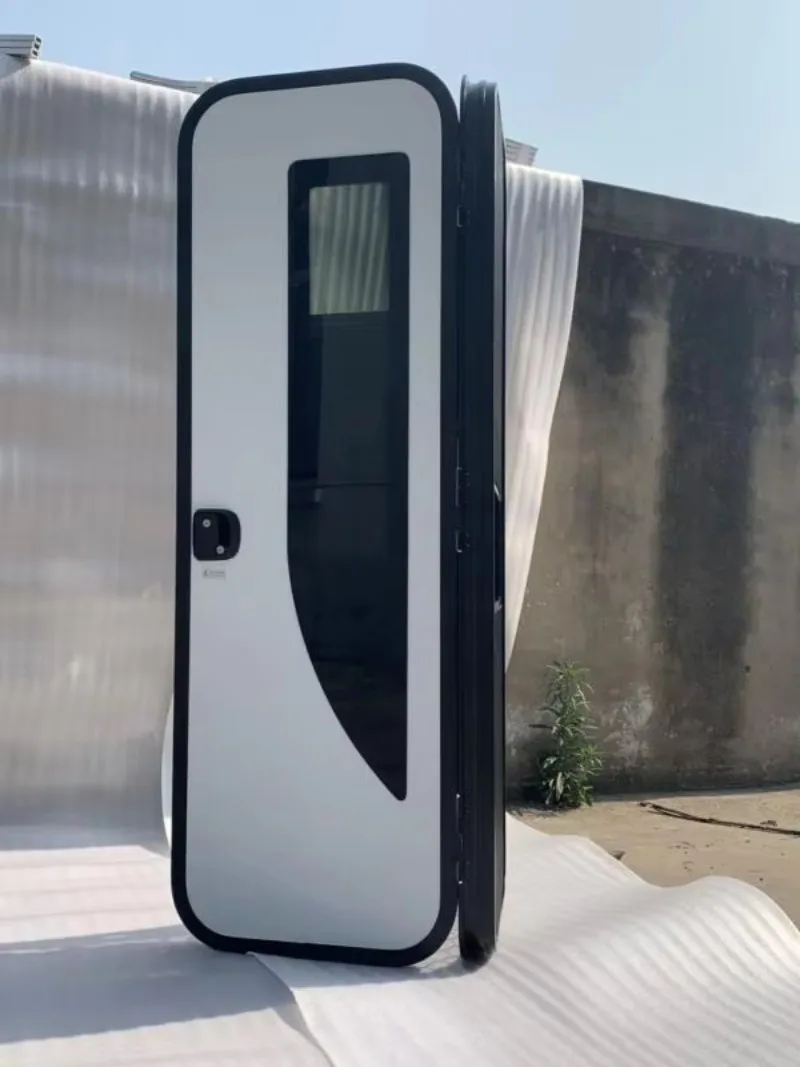 Trailer Caravan Door Round Corner RV Entrance Door Insect Prevention RV Door