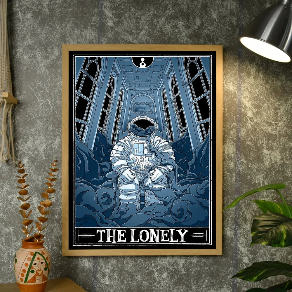 رائد الفضاء الفضائي قماش جدار الفن غالاكسي سديم اللوحة الخيال العلمي المشارك ديكور المنزل الحديثة مجردة الفن الطباعة #4