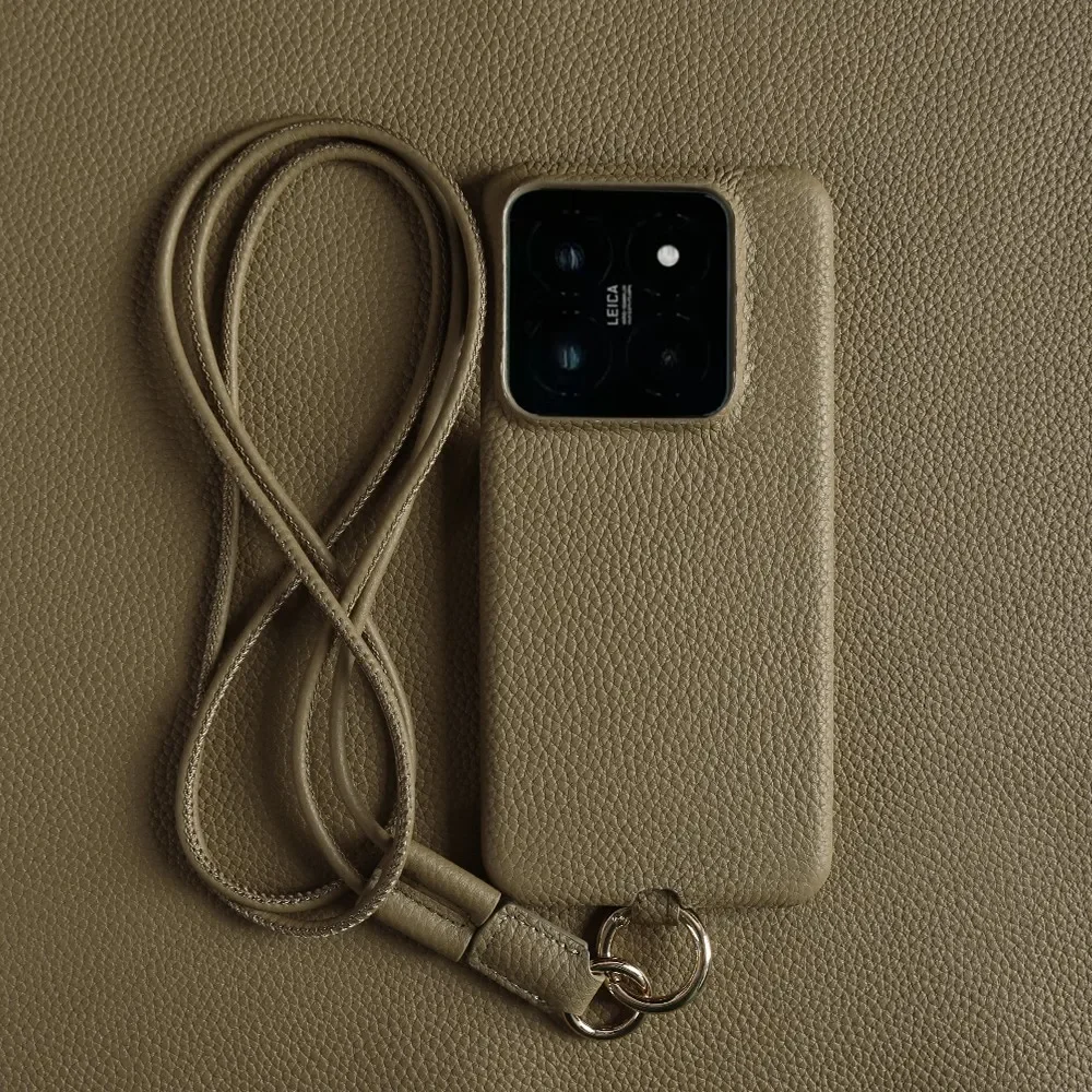 Luxe Koeienhuid Lederen Case Voor iPhone 16 Pro Max 15Pro 11 13 12pro 14Pro 14 Band Crossbody Lanyard telefoon Cover Coque