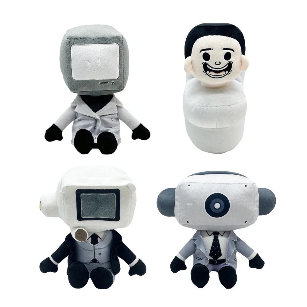 Nuevos juguetes de peluche de dibujos animados divertidos de Skibidi Toilet Mystery, compañero interactivo, juguetes de peluche, muñecas decorativas, regalo de Navidad