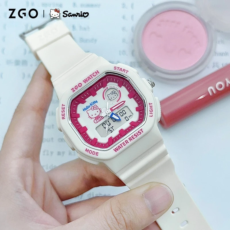 2024 Hello Kitty Cinnamoroll Electronic Watch Girl Students Junior High School Girls Co-Signed The Movement Niche Children Gift