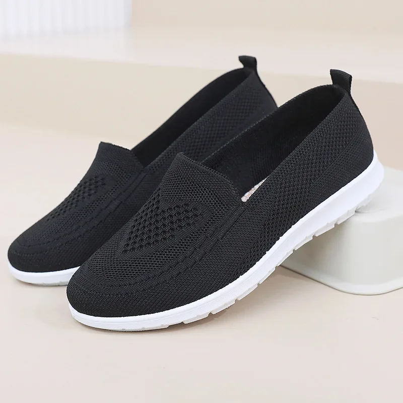 Dames Zomer Sneakers Slip Op Platte Schoenen Dames Casual Loafers Wandelschoenen Dames Outdoor Mesh Zachte Bodem Sportschoenen 2024