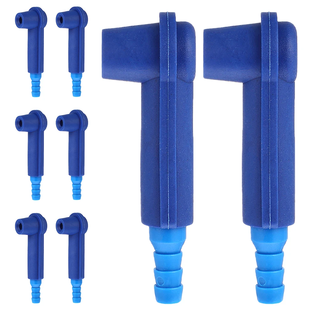

8Pcs Brake Bleeder Hose Connector Professional Design Fast Fluid Change Durable Reliable Performance Vacuum Parts
