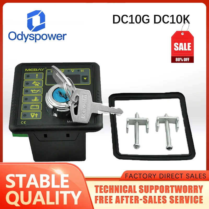 DC10G DC10K Mebay Generator Engine Multifunction Controller Manual Start Stop Control Module Genset Parts CE Certification