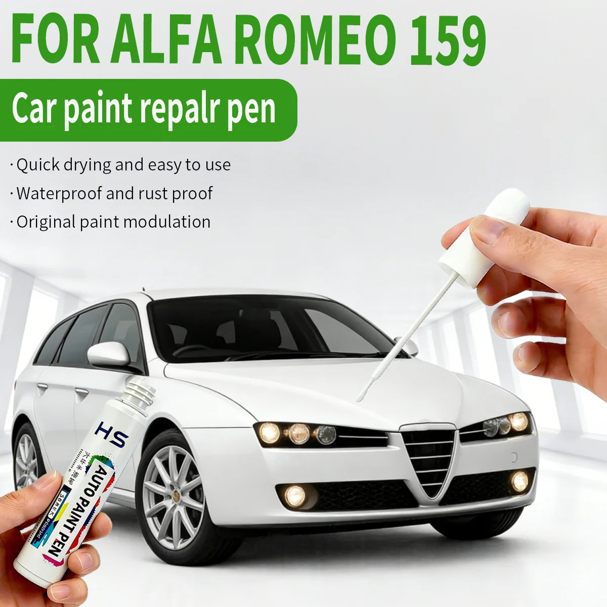 

Ручка-корректор для ремонта лакокрасочного покрытия автомобиля ALFA ROMEO 159, средство для удаления царапин, аксессуары для авто, цвета: белый, титаново-серый, черный, красный Alfa.