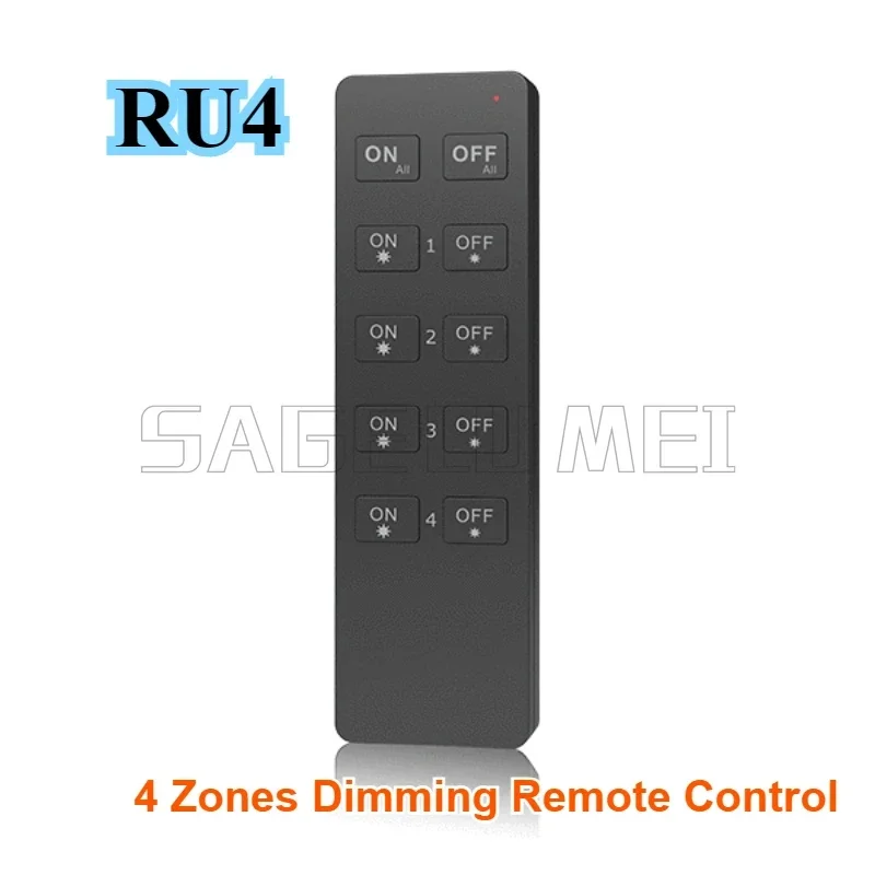 Skydance 10key Wireless Remote 1/4/8Zone Dimming Controller R1/R2/RU4/RU8 For DualColor or SingleColor LEDController Temperature