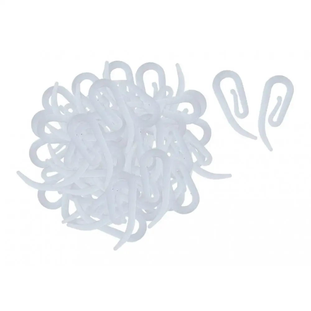 Plastic Shower Curtain Hooks Set Durable Bathroom Hook Decorative Curtain Rings for Home Bedroom