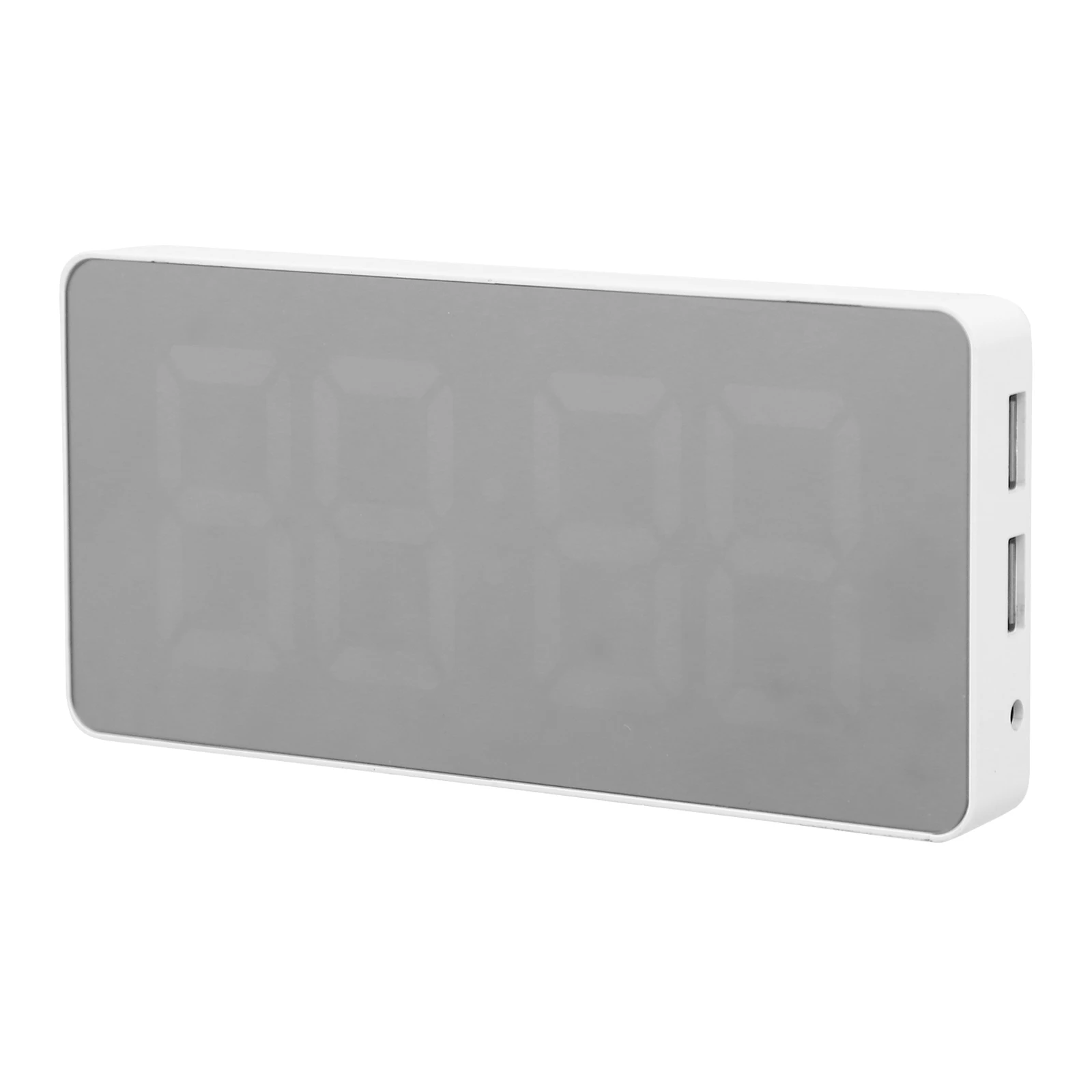 

Digital LED USB Charging Alarm Electronic Alarm Clock Home Decor Portable Brightness Adjustable Bedroom Desk Clock