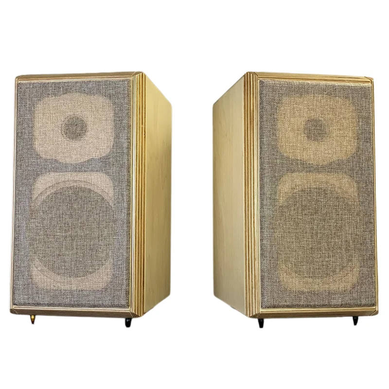 Craftsmen Customized One Pair 5 Inch Two-Way Empty Birch Plywood Speaker Cabinet Box Bass Reflex Acoustic Bookshelf HIFI DIY