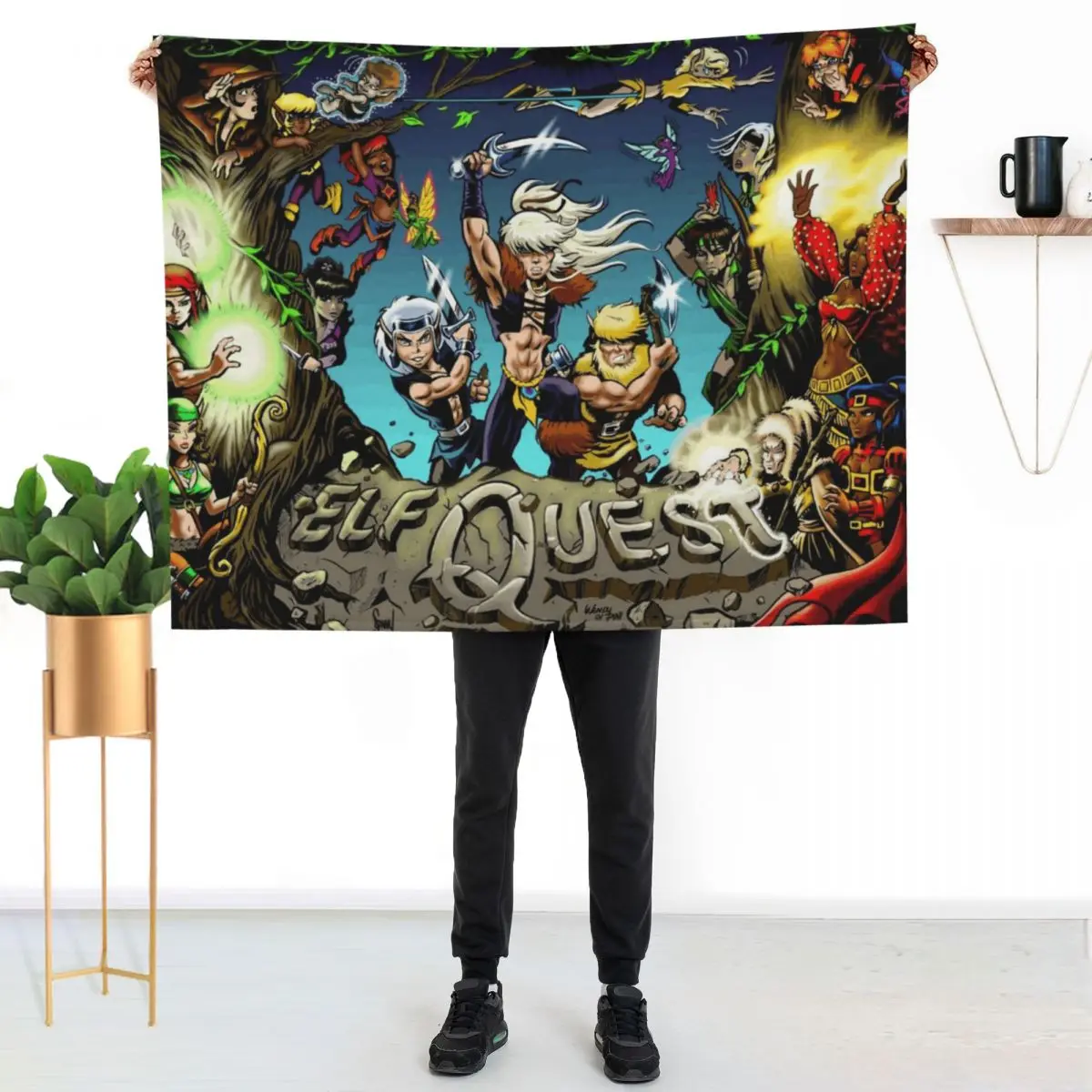 

ElfQuest Adventure Throw Blanket Soft Plush Blanket as Housewarming Gift