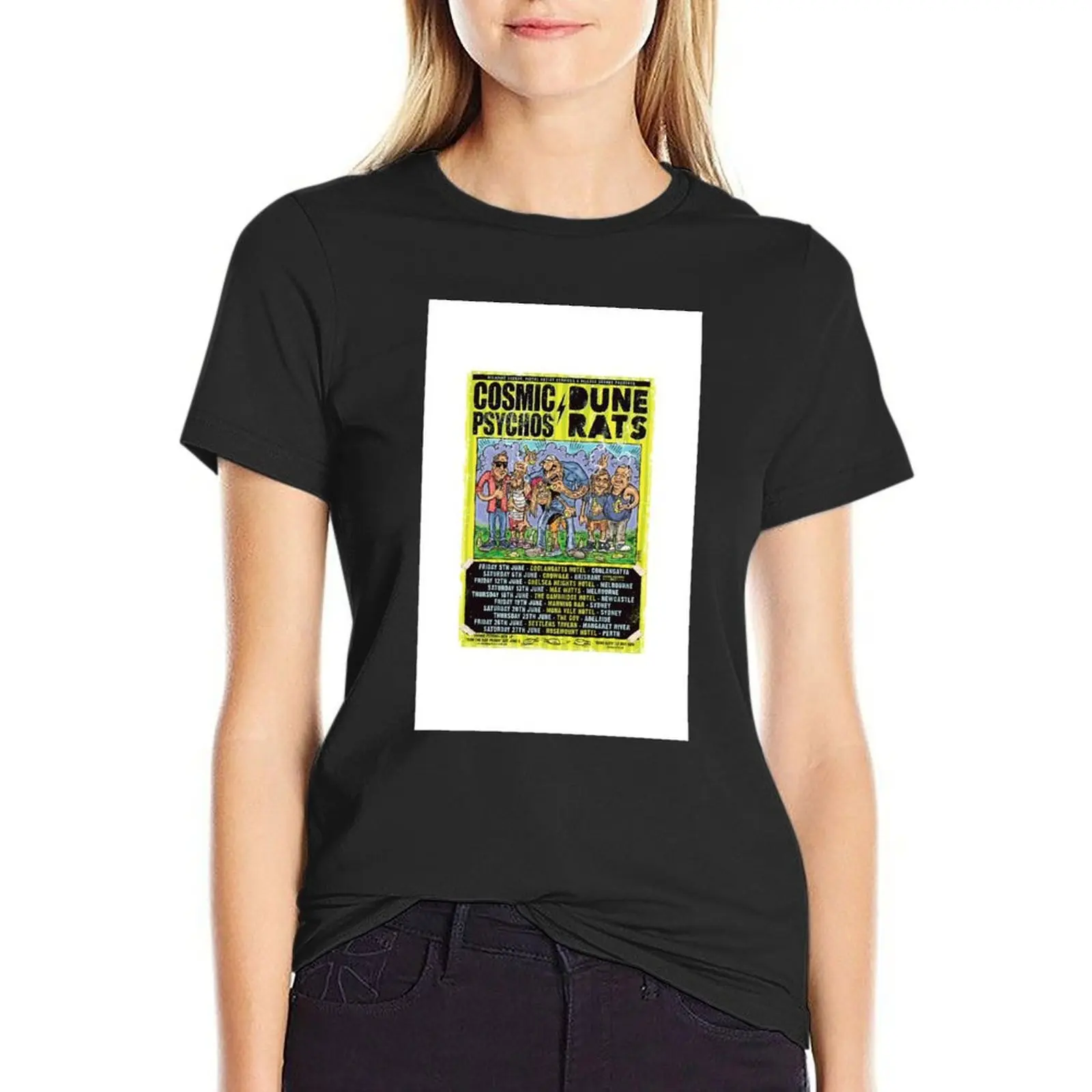 Cosmic Psychos and Dune Rats T-Shirt female shirts graphic tees Female clothing summer top Women clothes