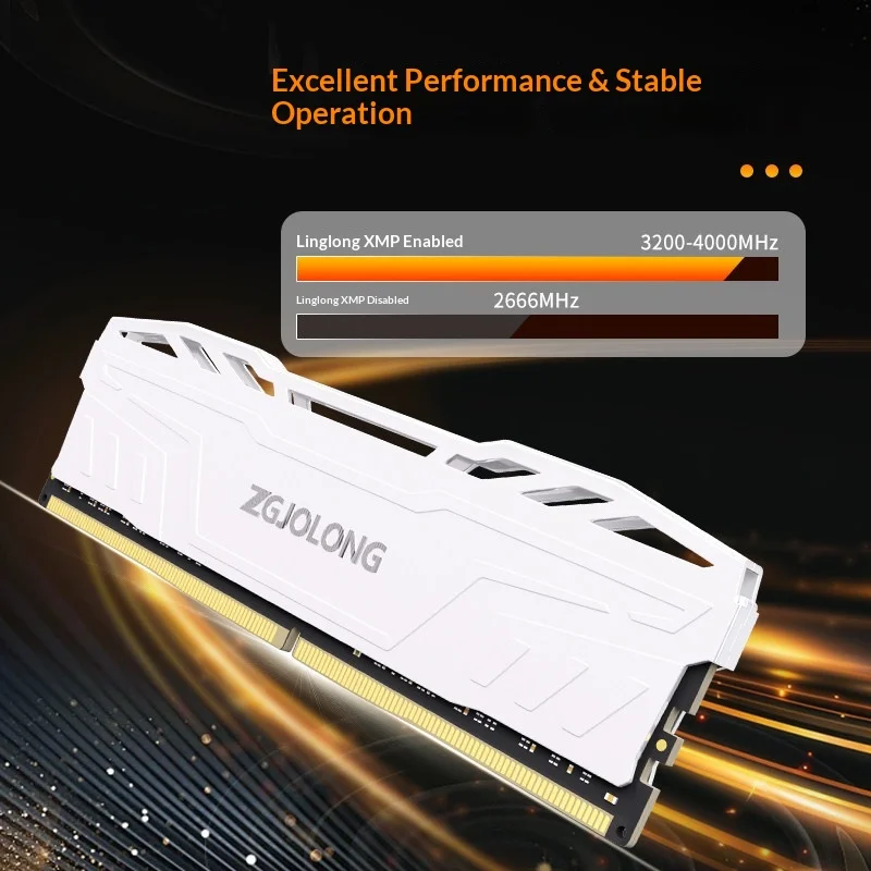 Bestseller Zgjolong Ddr4 High Stable Performance Memory Ram 32gb 16gb X2 3200mhz 3600mhz Hynix Chip Xmp Heatsink For Desktop Pc
